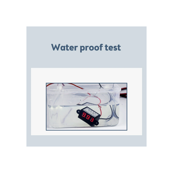 VOLTMETRO 3-30VDC IMPERMIABILE ROSSO