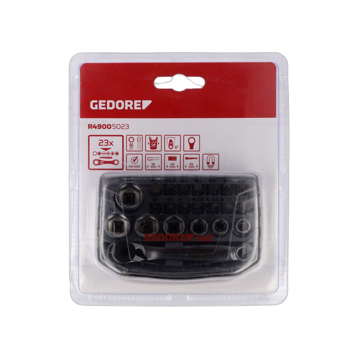 GEDORE-3300026 Gedore - Set di chiavi 6-angoli,a tubo
