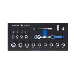 HT7G127 Högert Technik - Set di chiavi a tubo