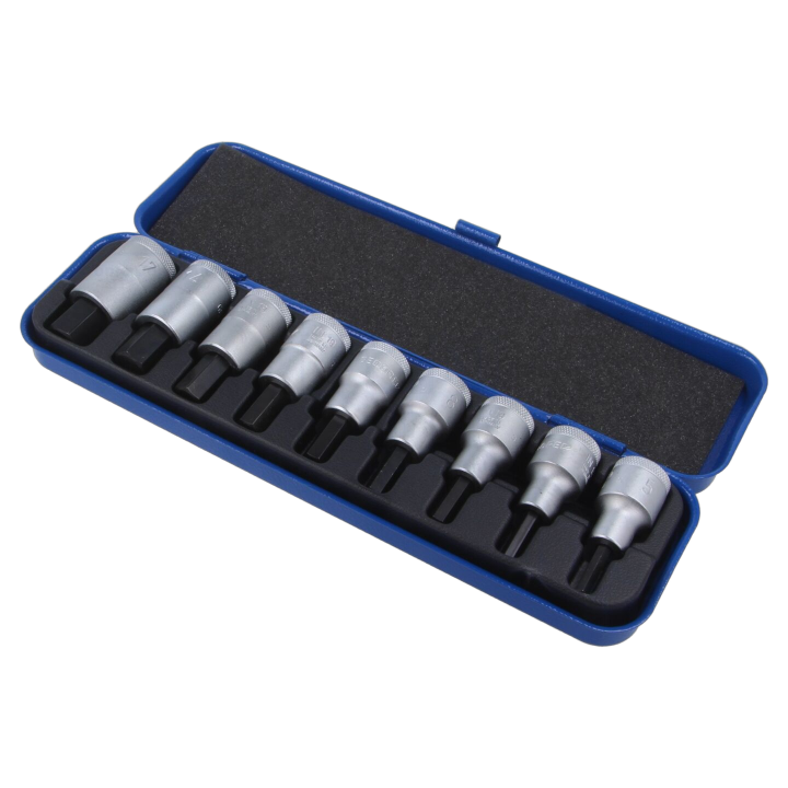 GEDORE-6156250 Gedore - Socket: hex key-bit-set 9pcs.