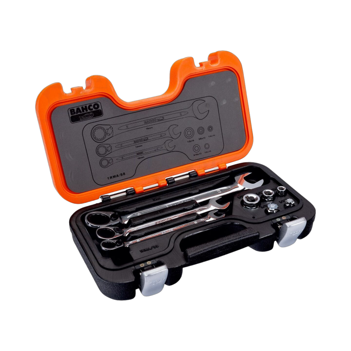 SA.1RMA/S8 Bahco - Chiave: chiave combinata-set cricchetto