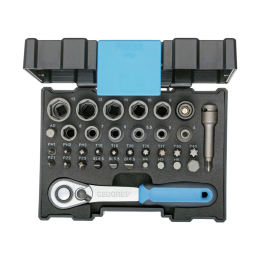 GEDORE-2998211 Gedore - Set di chiavi 6-angoli,cricchetto...