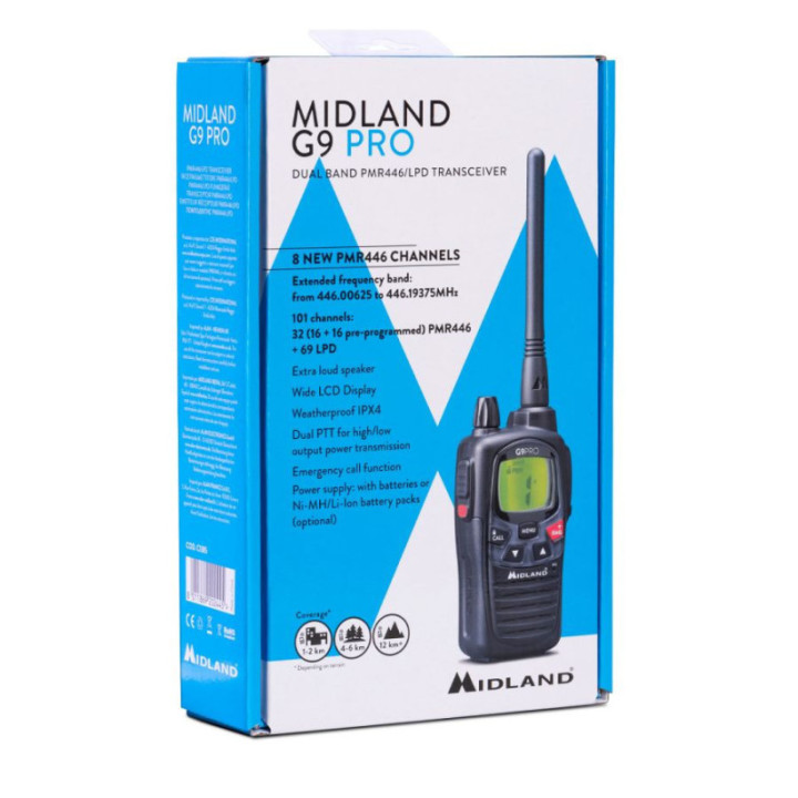 Midland G9 Pro - Nero