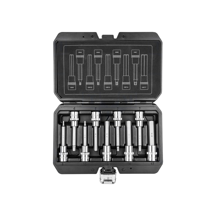 NEO-08-706 Neo Tools - Socket: hex key-bit-set 1/2"