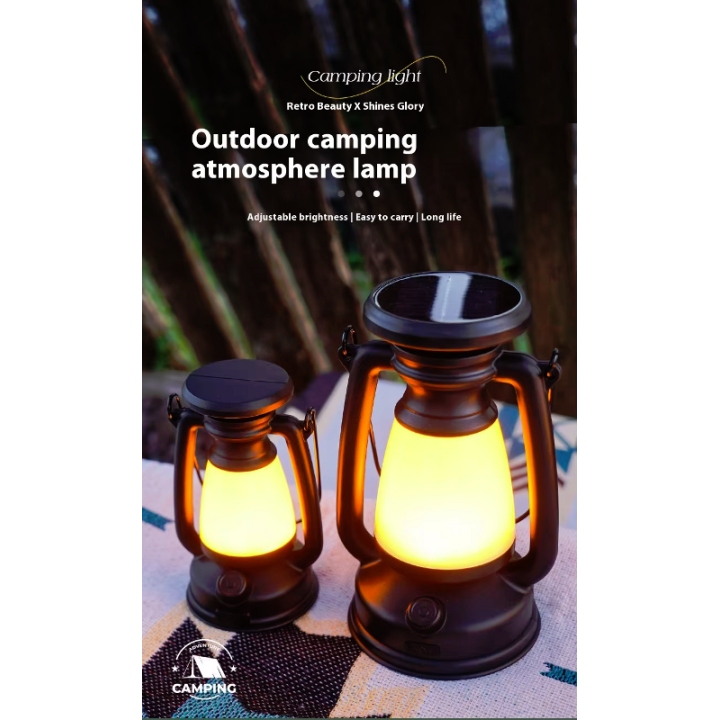 Lanterna ricarica solare cambio colore luce