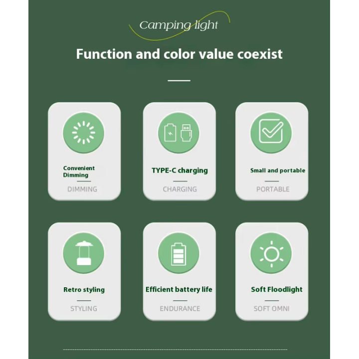 Lanterna ricarica solare cambio colore luce