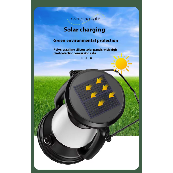 Lanterna ricarica solare cambio colore luce