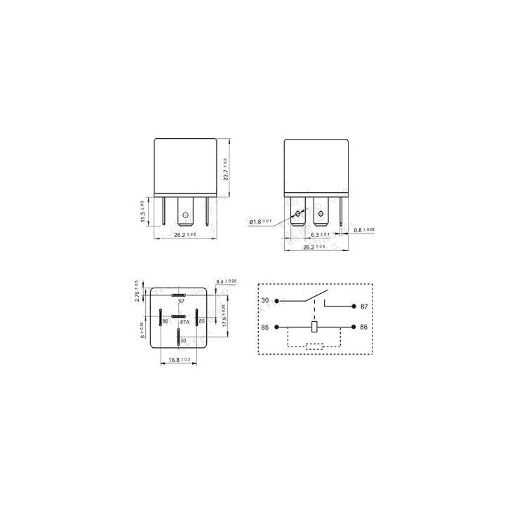 Rele' 24V 40A - 5 poli