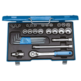 GEDORE-2546027 Gedore - Set di chiavi 12-angoli,cricchett...