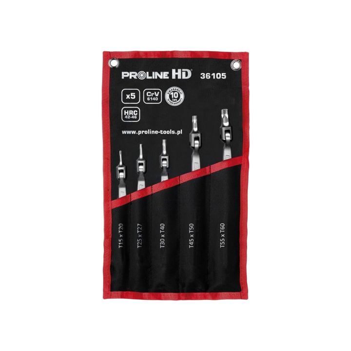 PRE-36105 Proline - Set di chiavi Torx®,con giunto