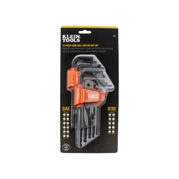 KLEIN-BLS22 Klein Tools - Set di chiavi brugola,sferico