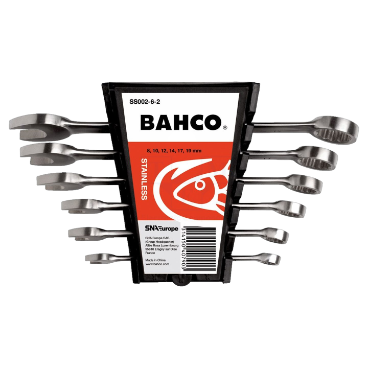 SA.SS002-6-2 Bahco - Chiave: chiave combinata-set acciaio...