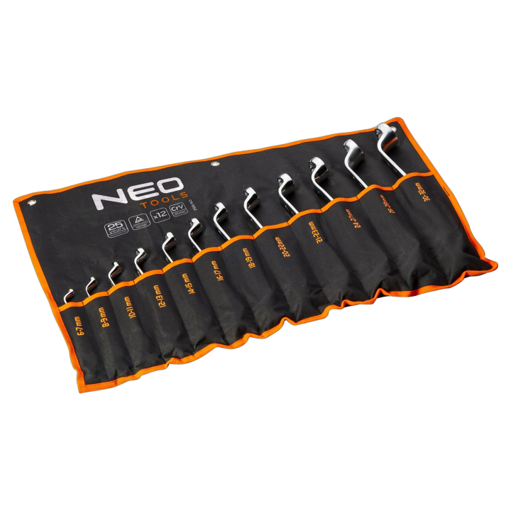NEO-09-952 Neo Tools - Wrench: socket spanner-set box,bent