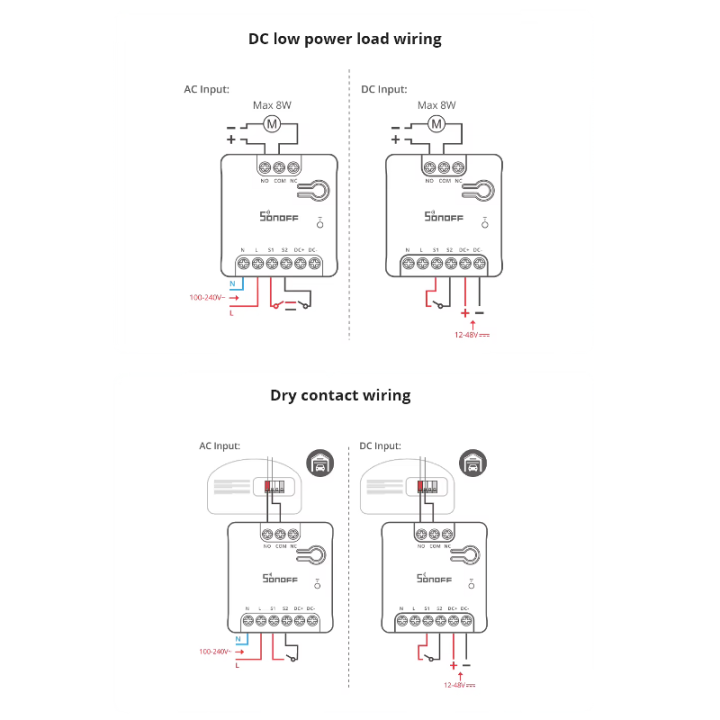 SONOFF MINI-D - USCITA RELE'