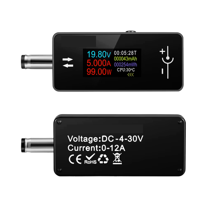 TESTER IN/OUT 4-30Vdc 360W 5,5x2,5mm