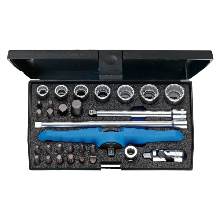 GEDORE-2190281 Gedore - Set di chiavi cricchetto,a tubo