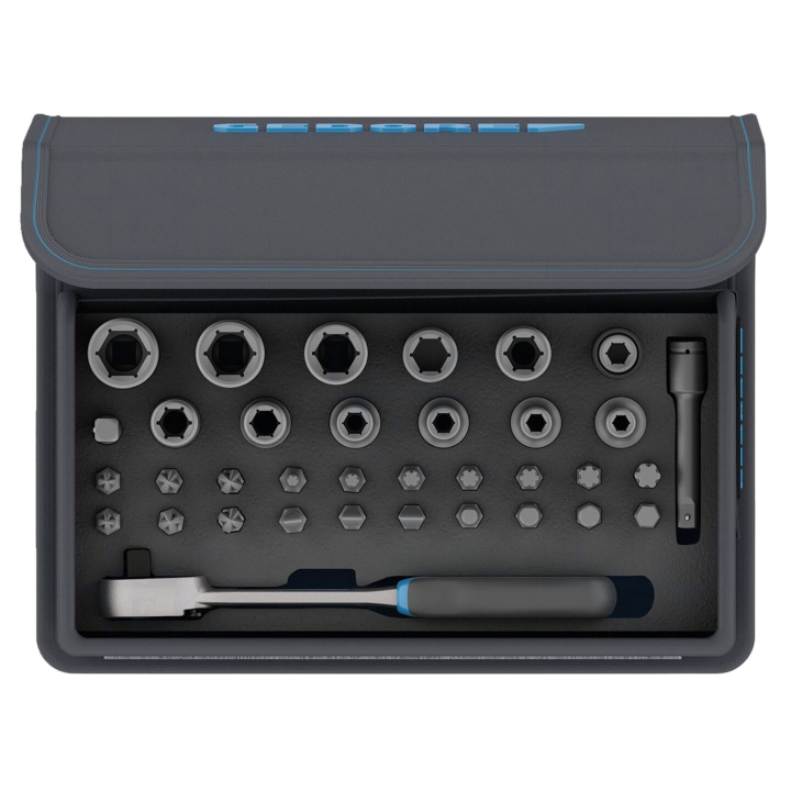GEDORE-3085015 Gedore - Set di chiavi cricchetto,innesti...