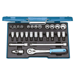 GEDORE-6140090 Gedore - Set di chiavi 12-angoli,cricchett...