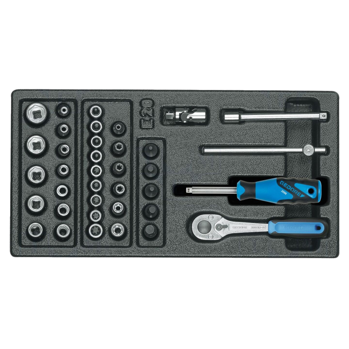GEDORE-6626230 Gedore - Set di chiavi cricchetto,innesti...