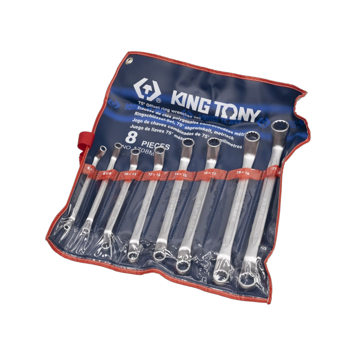 KT-1708MR King Tony - Set di chiavi occhiello,inclinato