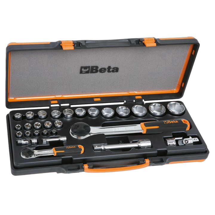 BE902A/C22 Beta - Wrench: socket spanner-set 6-angles,soc...