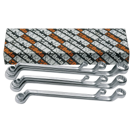 BE90AS/10 Beta - Wrench: ring-set inch,double-sided,box,bent