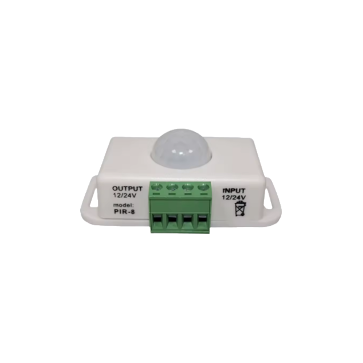 SENSORE PIR ACCENSIONE LUCI con TIMER - 12/24Vdc