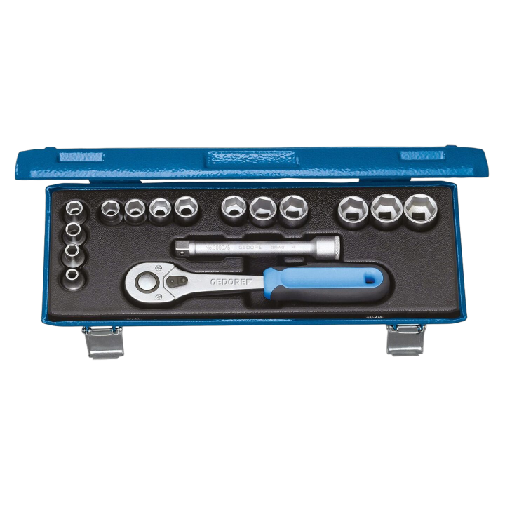 GEDORE-2682885 Gedore - Set di chiavi 6-angoli,cricchetto...