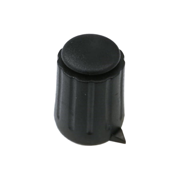 Manopola Nera Ø15mm Fissaggio a Mandrino