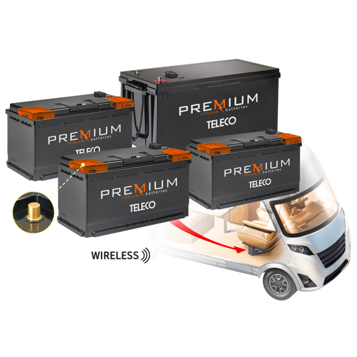 TLI Premium 12/200 DIN Batterie Teleco Ioni di Litio (LiFePO4)