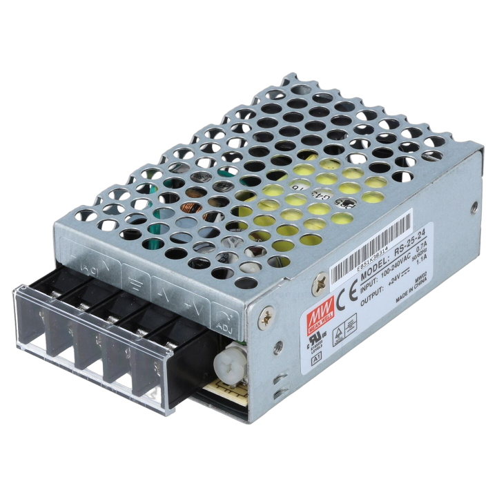 RS-25-24 Mean Well - Alimentatore: impulsi da incasso,mod...