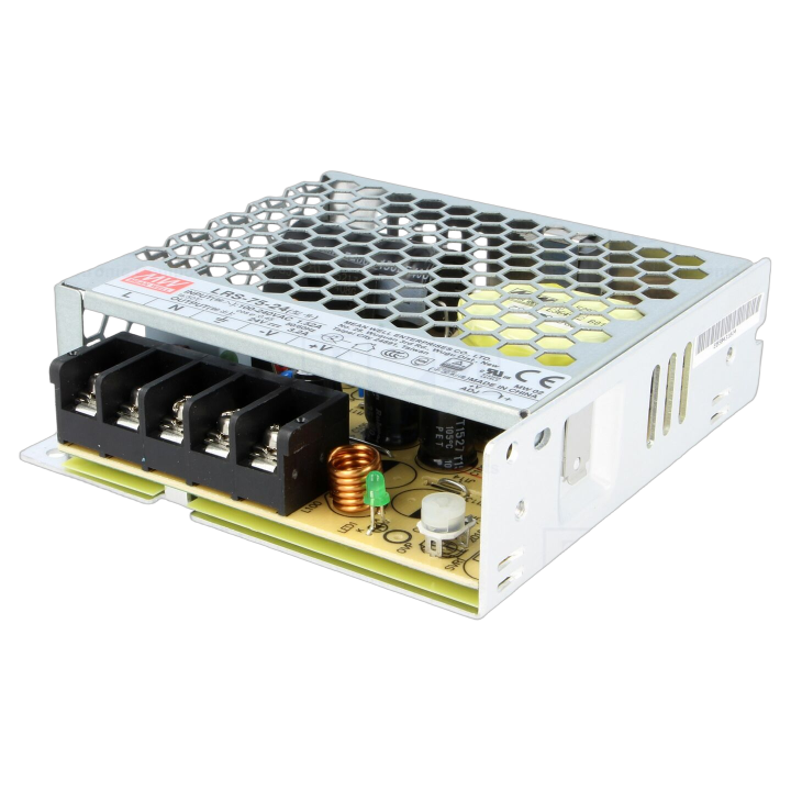 LRS-75-24 Mean Well - Alimentatore: impulsi da incasso,mo...
