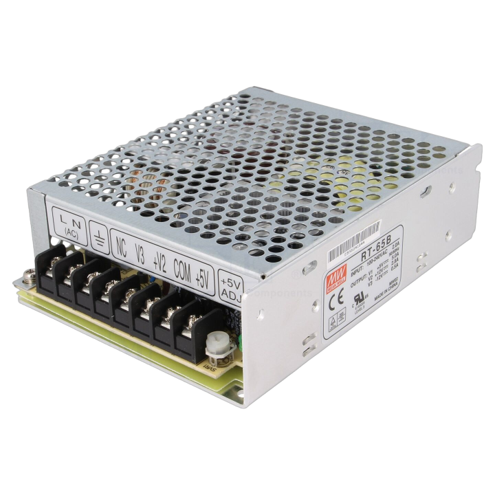RT-65B Mean Well - Alimentatore: impulsi da incasso,modulare