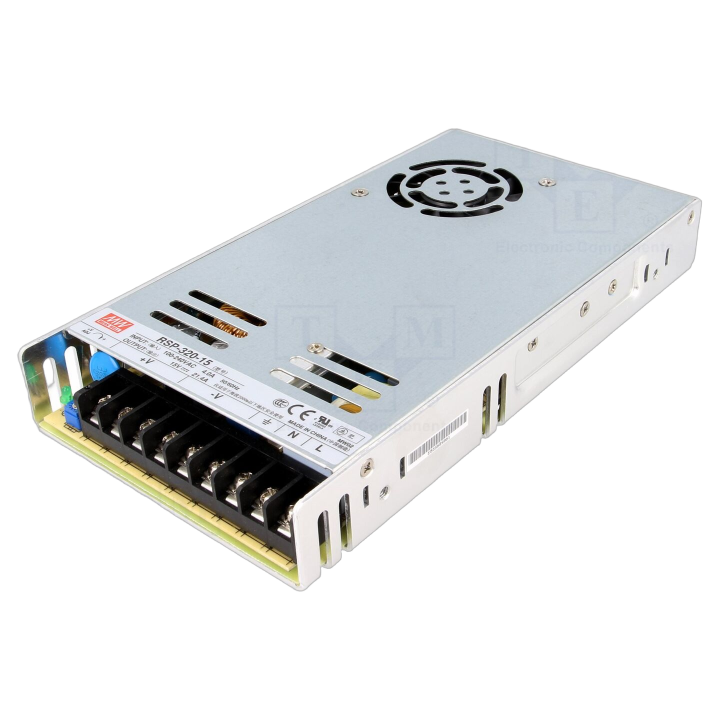 RSP-320-15 Mean Well - Alimentatore: impulsi da incasso,m...