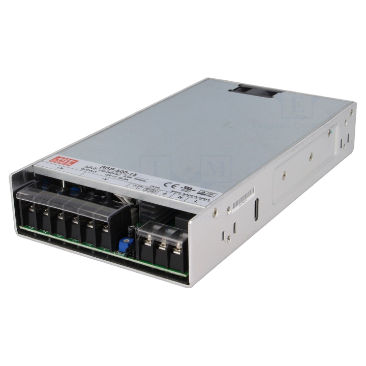 RSP-500-15 Mean Well - Alimentatore: impulsi da incasso,m...