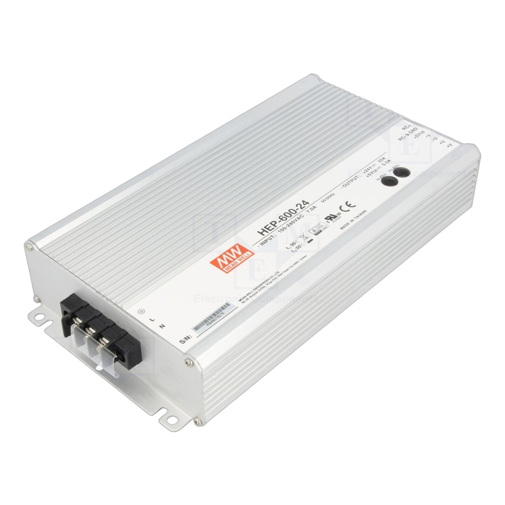 HEP-600-24 Mean Well - Alimentatore: impulsi da incasso,m...