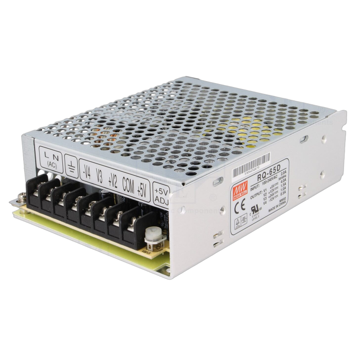 RQ-65D Mean Well - Alimentatore: impulsi da incasso,modulare