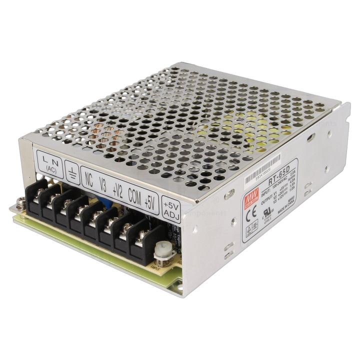 RT-65D Mean Well - Alimentatore: impulsi da incasso,modulare