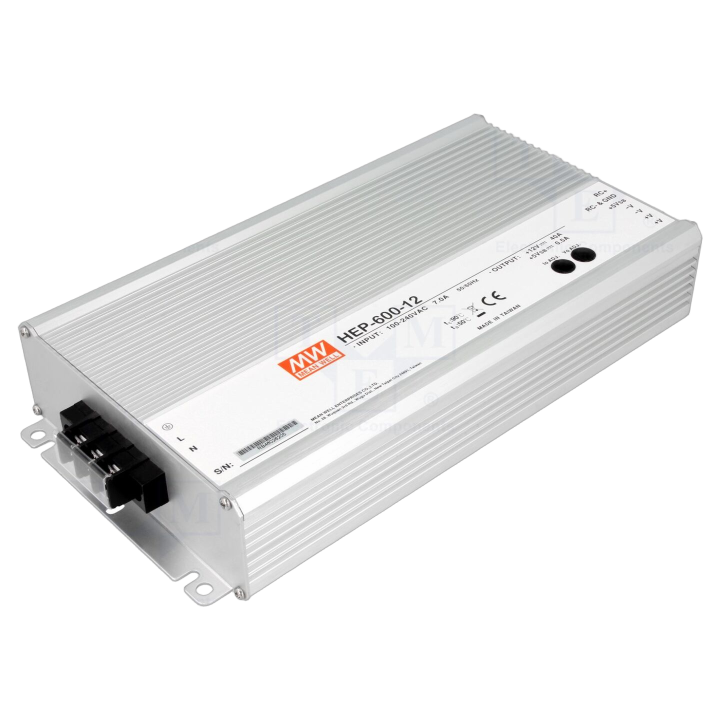 HEP-600-12 Mean Well - Alimentatore: impulsi da incasso,m...