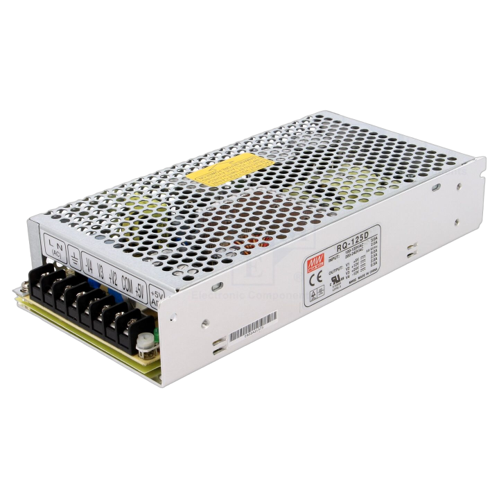 RQ-125D Mean Well - Alimentatore: impulsi da incasso,modu...