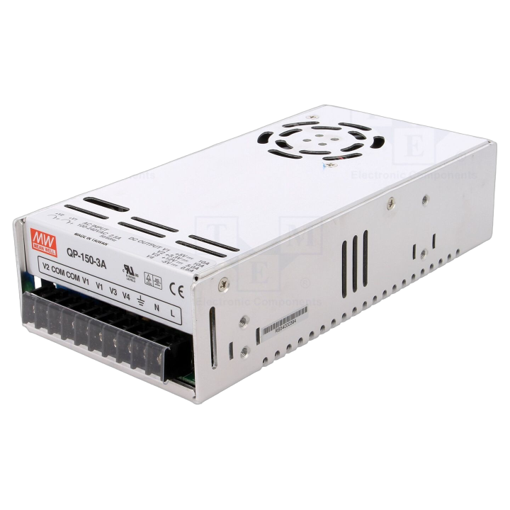 QP-150-3A Mean Well - Alimentatore: impulsi da incasso,mo...