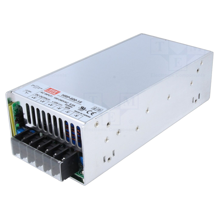 HRP-600-15 Mean Well - Alimentatore: impulsi da incasso,m...