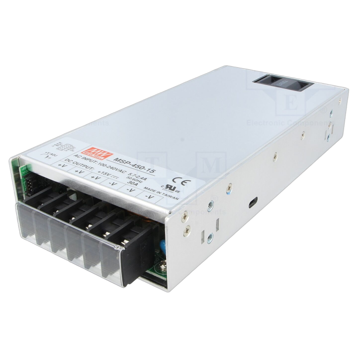 MSP-450-15 Mean Well - Alimentatore: impulsi da incasso,m...